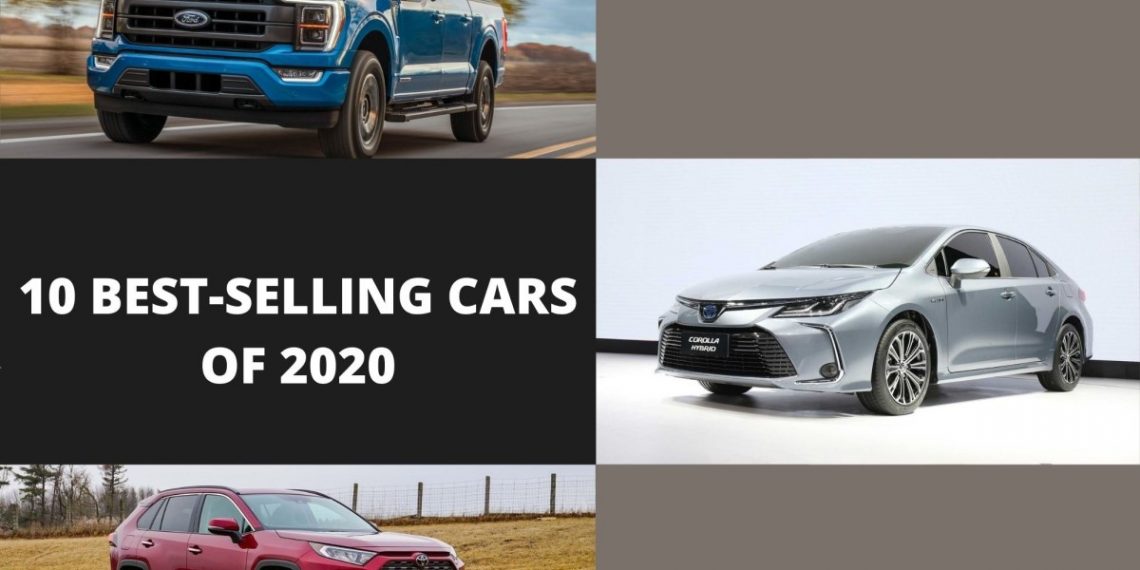 Image of the top 10 best-selling cars of 2020