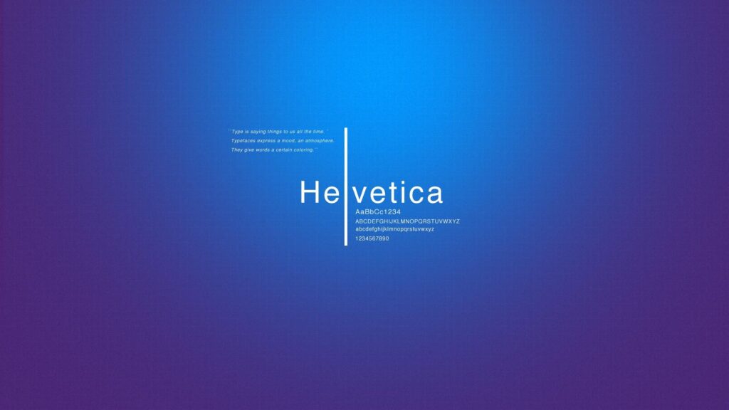 The Helvetica Font
