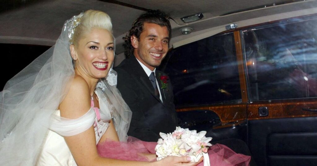 Gwen Stefani Wedding Dress in 2002