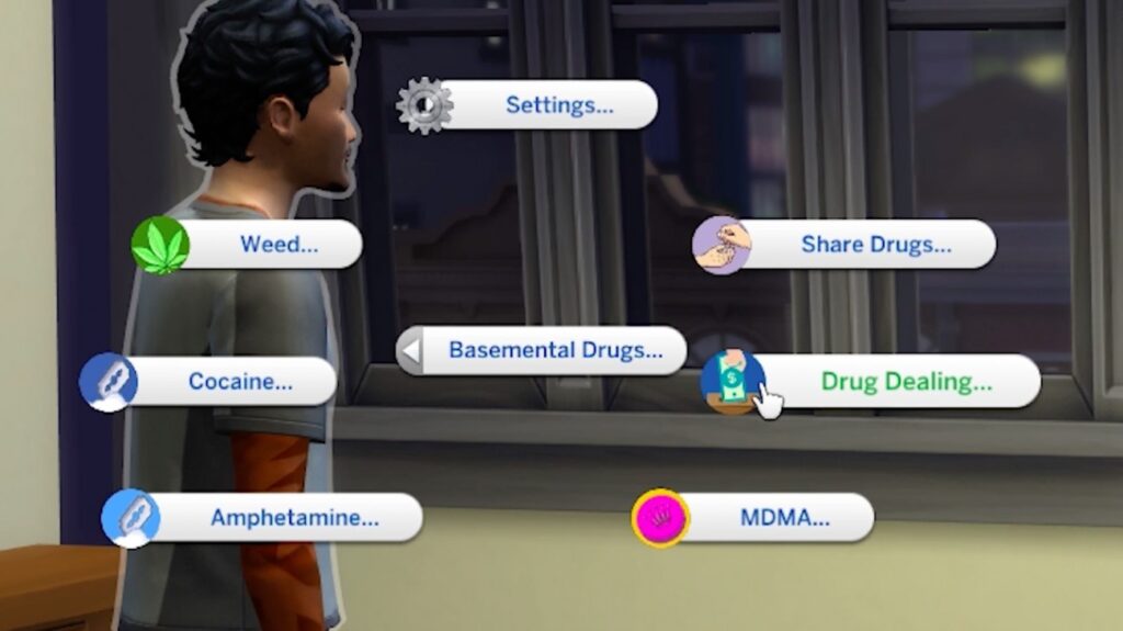 sims 4 basemental buy drugs