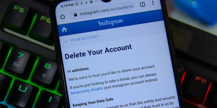 how to remove Instagram account