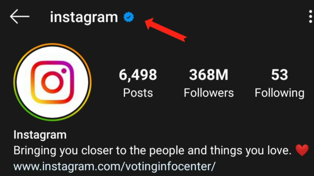 Instagram verification