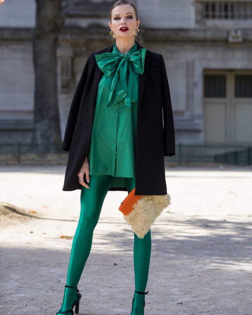 Green Winter fashion