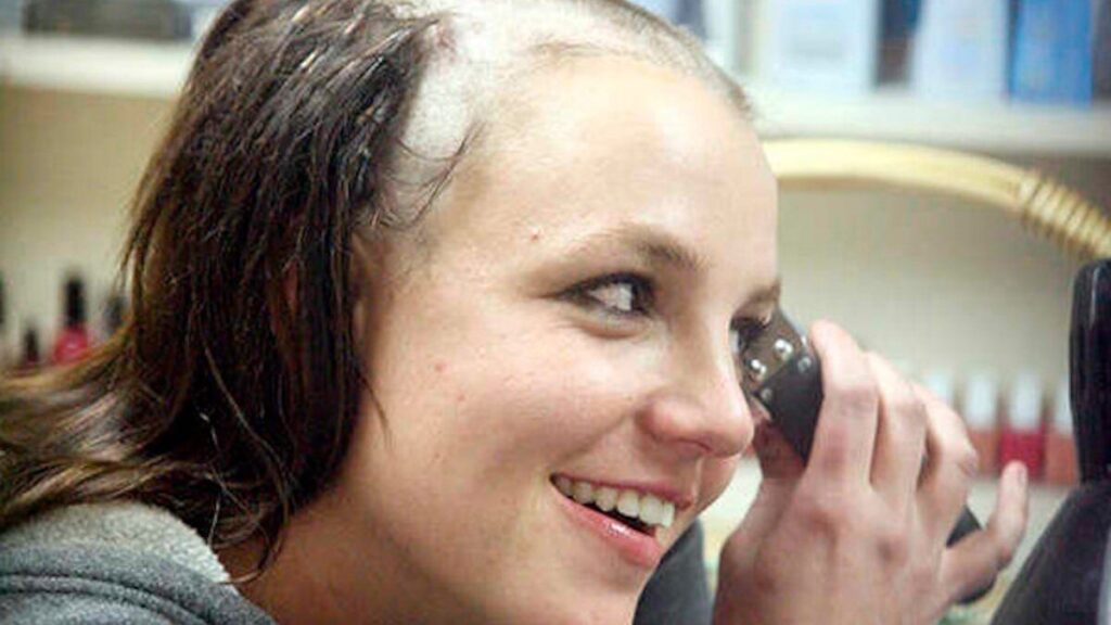 Britney Spears shaved head
