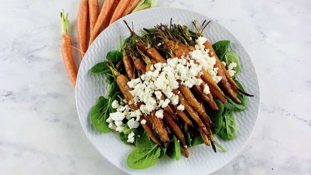 Carrot salad with feta