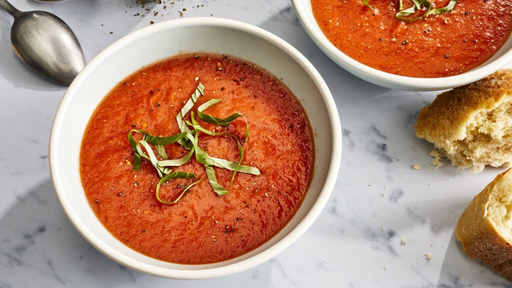 Fresh tomato soup