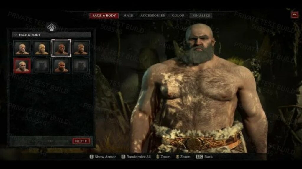 Diablo 4 character creator