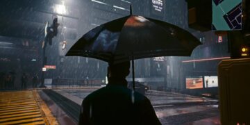 Cyberpunk 2077 New Update Introduces Umbrellas to the Streets of Night City