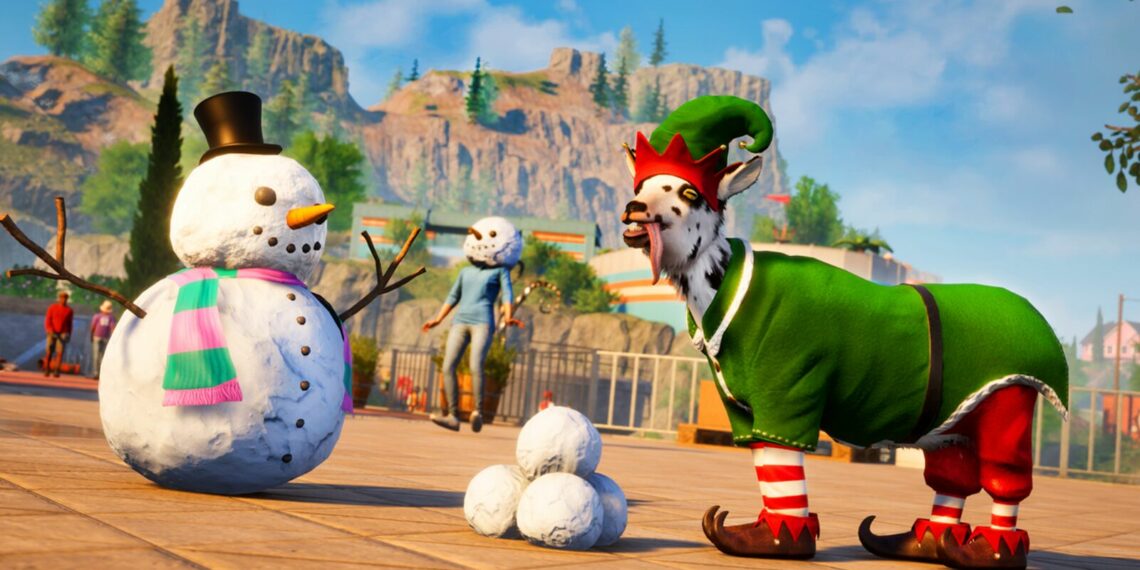 Free Christmas Update for Goat Simulator 3 Now Available