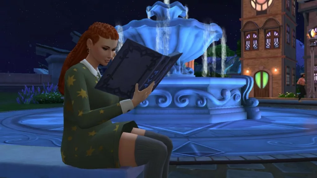 The Sims 4 resurrect character with book