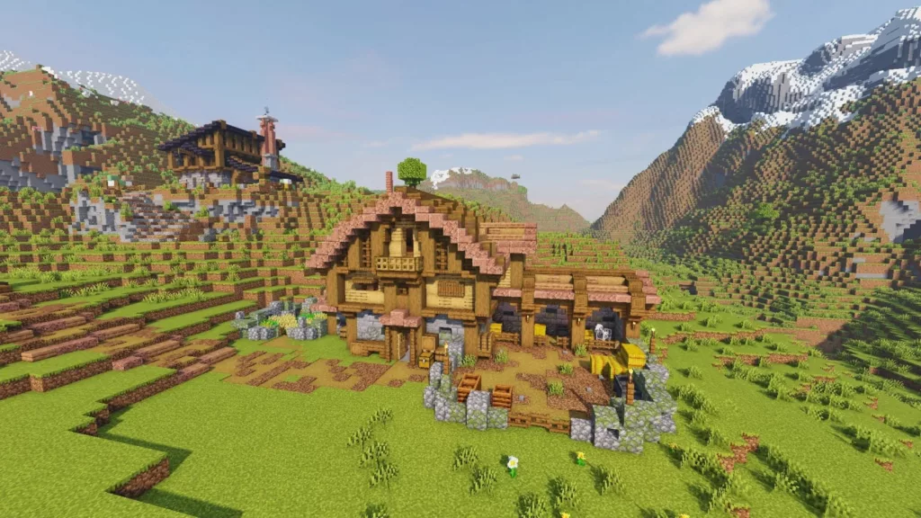 Farmhouse in Minecraft