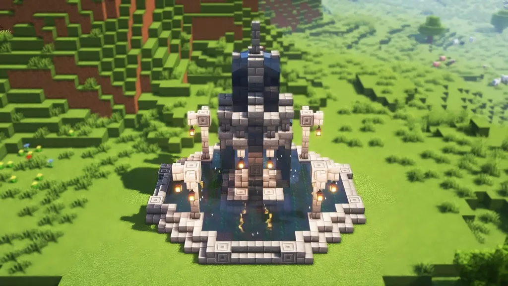 Fountain in Minecraft