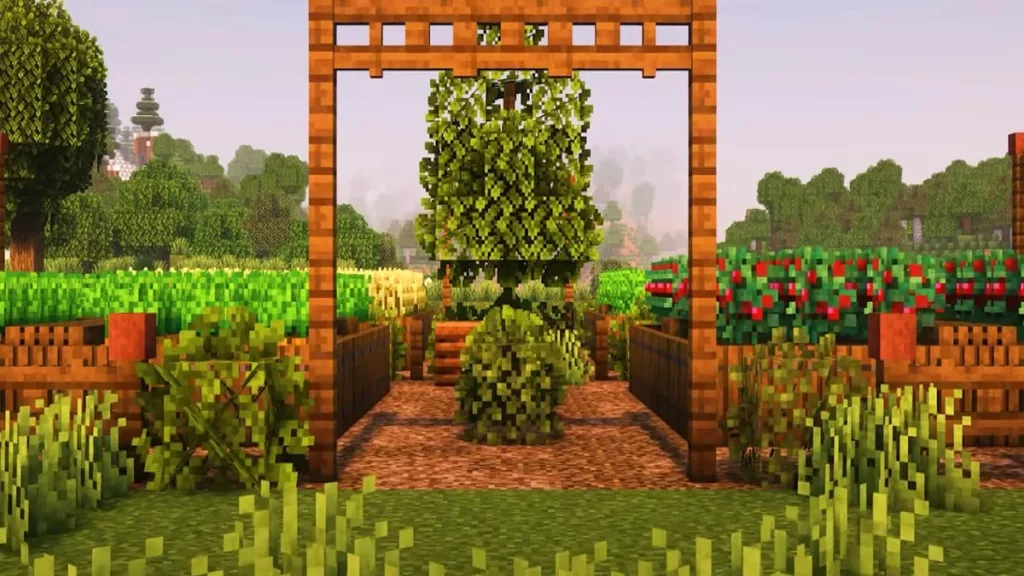 Garden in Minecraft