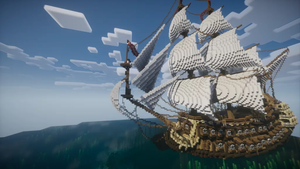 Ship in Minecraft