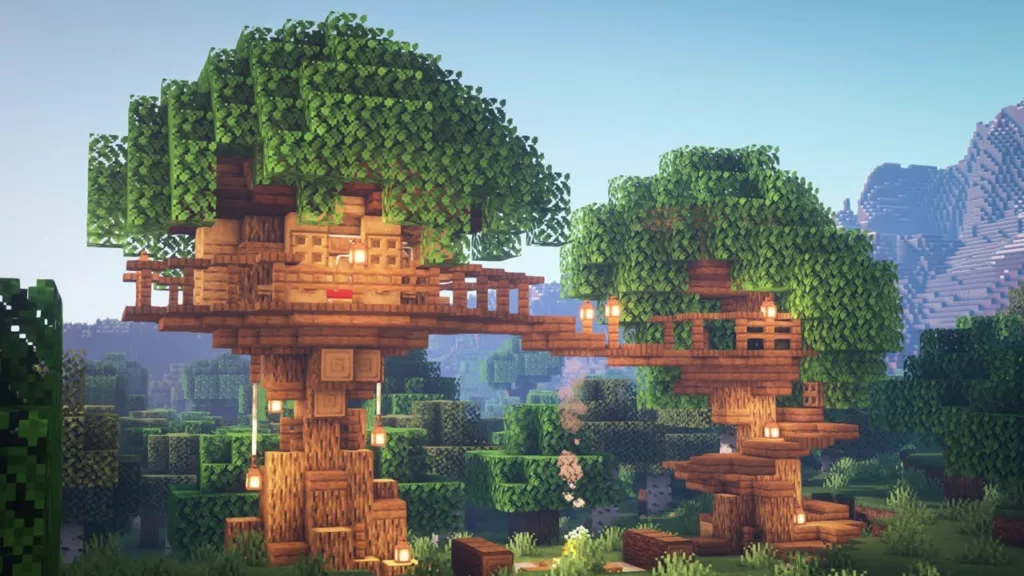 Treehouse in Minecraft