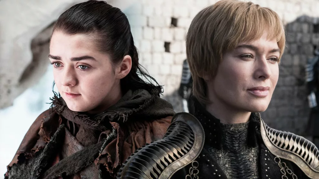 Arya and Cersei Game of Thrones