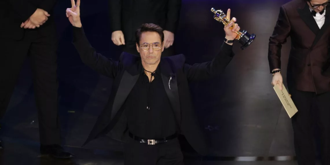 Robert Downey Jr Wins First Oscar