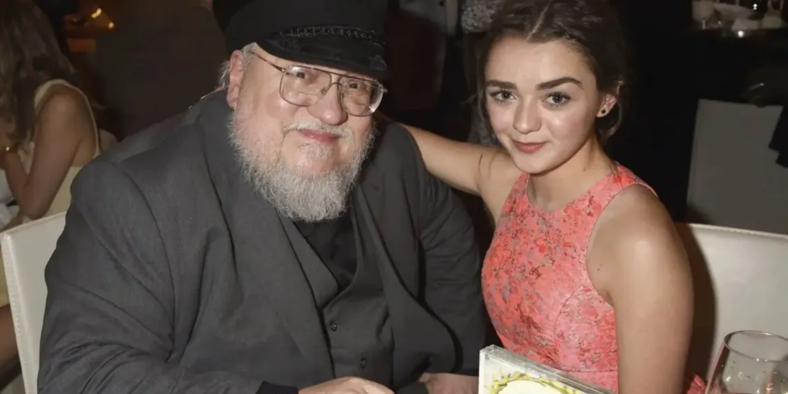 George R.R. Martin Maisie Williams