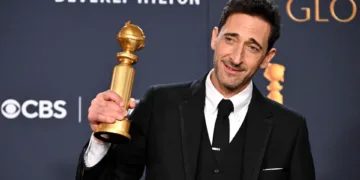 Adrien Brody Celebrates Golden Globe Win for 'The Brutalist' 1 Adrien Brody