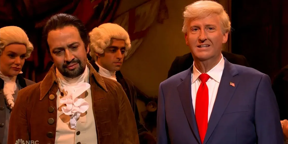 SNL Sketch Parodies Trump's Political Return with Hamilton-Themed Comedy 41 Trump