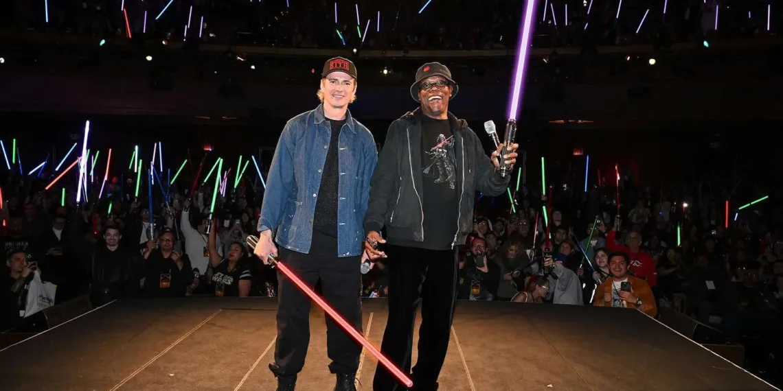 Hayden Christensen and Samuel L. Jackson
