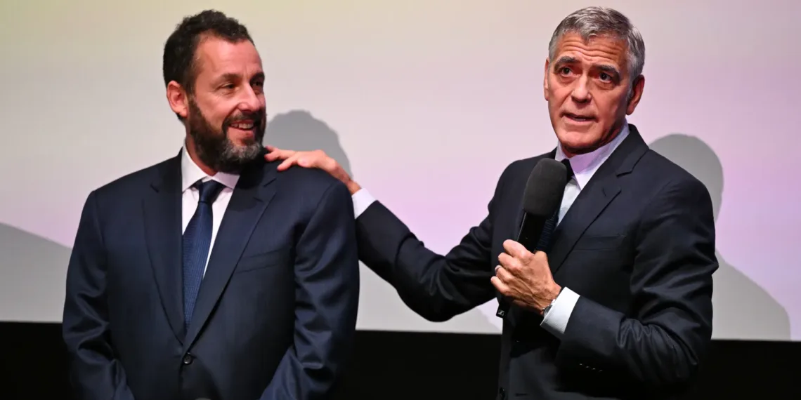 George Clooney and Adam Sandler Spotlight Ensemble As Jay Kelly Premieres In London 41 George Clooney and Adam Sandler