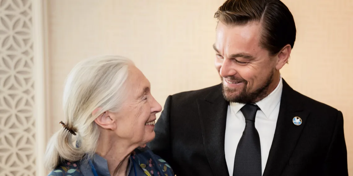 Leonardo DiCaprio Jane Goodall