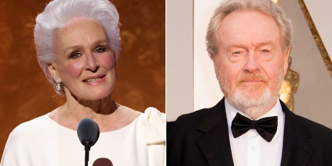 Glenn Close and Ridley Scott