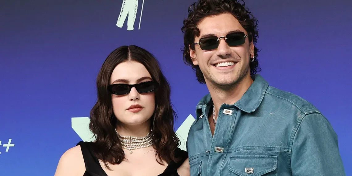 "Off Campus" Stars Ella Bright and Belmont Cameli Laugh Off Feud Rumors at VMAs 41 Ella Bright and Belmont Cameli
