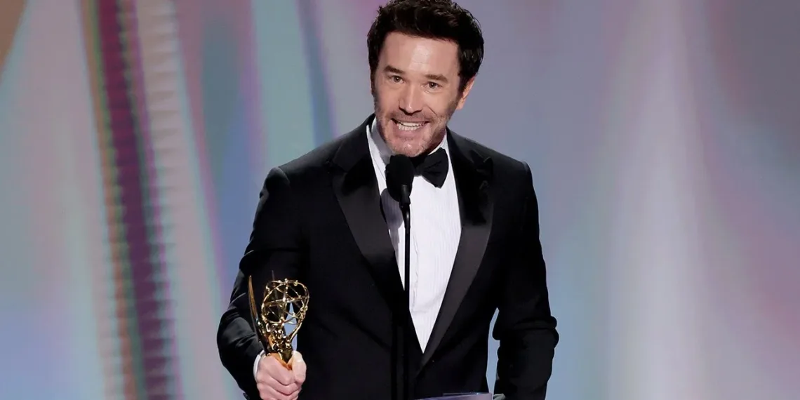 Tom Pelphrey Wins First Emmy, Dedicates It to Pregnant Kaley Cuoco 41 Tom Pelphrey
